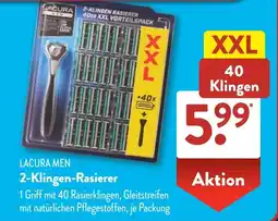 Aldi Süd LACURA MEN 2-Klingen Rasierer Angebot