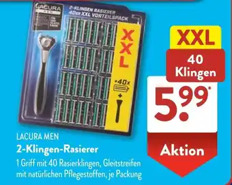 Aldi Süd LACURA MEN 2-Klingen Rasierer Angebot