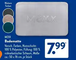 Aldi Süd MEXX Badematte Angebot