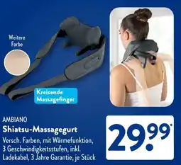 Aldi Süd AMBIANO Shiatsu Massagegurt Angebot