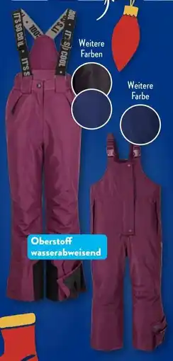 Aldi Süd CRANE Ski-Hose Angebot