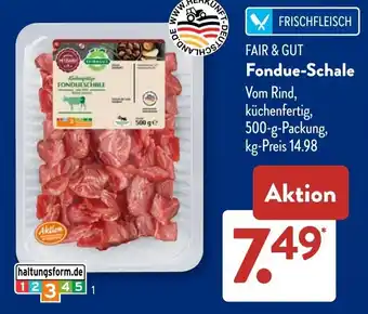 Aldi Süd FAIR & GUT Fondue Schale Angebot