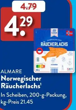 Aldi Süd ALMARE Norwegischer Räucherlachs Angebot