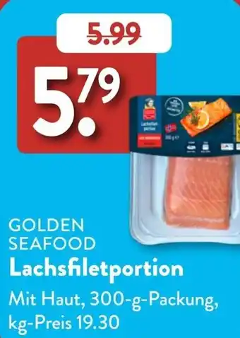 Aldi Süd GOLDEN SEAFOOD Lachsfiletportion Angebot