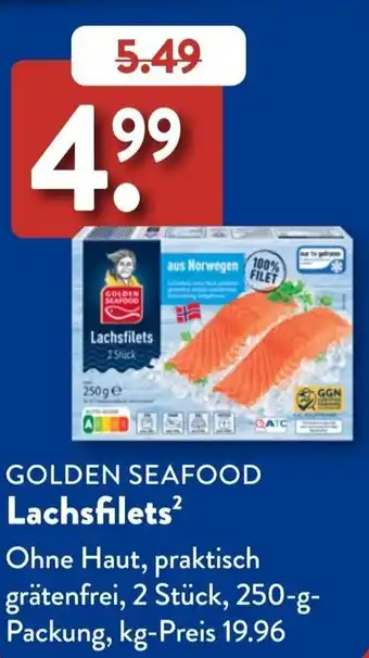 Aldi Süd GOLDEN SEAFOOD Lachsfilets Angebot