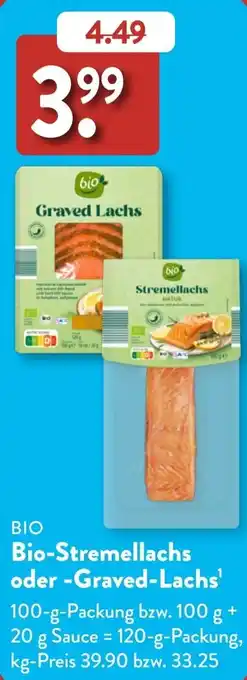 Aldi Süd Bio-Stremellachs oder Graved Lachs Angebot