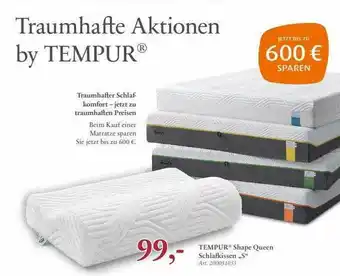 WEKO Tempur Shape Queen Schlafkissen „s” Angebot