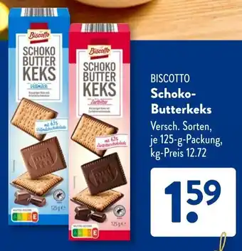 Aldi Süd BISCOTTO Schoko Butterkeks Angebot