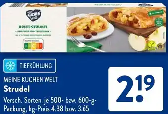 Aldi Süd MEINE KUCHEN WELT Strudel Angebot