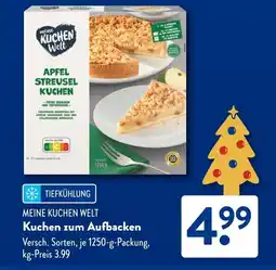 Aldi Süd MEINE KUCHEN WELT Kuchen zum Aufbacken Angebot