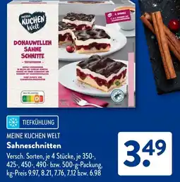 Aldi Süd MEINE KUCHEN WELT Sahneschnitten Angebot