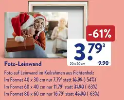 Aldi Süd Foto Leinwand Angebot