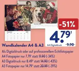 Aldi Süd Wandkalender A4 & A3 A4 Angebot