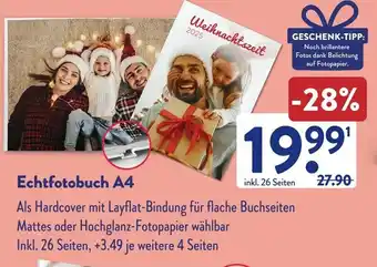 Aldi Süd Echtfotobuch A4 Angebot