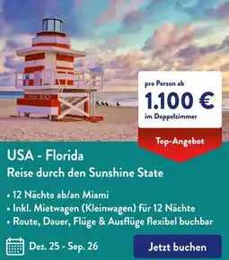 Aldi Süd USA - Florida Reise durch den Sunshine State Angebot