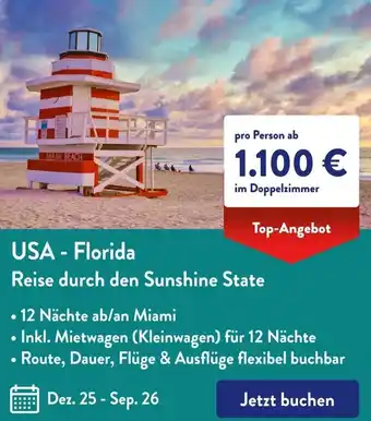 Aldi Süd USA - Florida Reise durch den Sunshine State Angebot