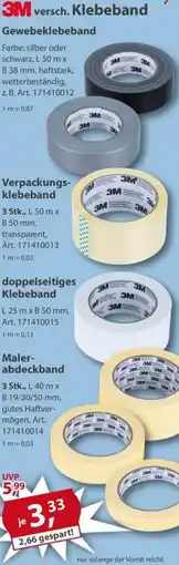Sonderpreis Baumarkt 3M versch. Klebeband Angebot