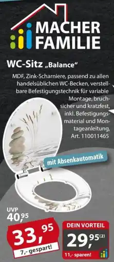 Sonderpreis Baumarkt WC-Sitz ,,Balance" Angebot