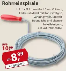 Sonderpreis Baumarkt Rohrreinspirale Angebot