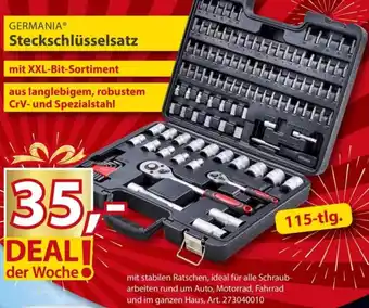 Sonderpreis Baumarkt GERMANIA Steckschlüsselsatz Angebot