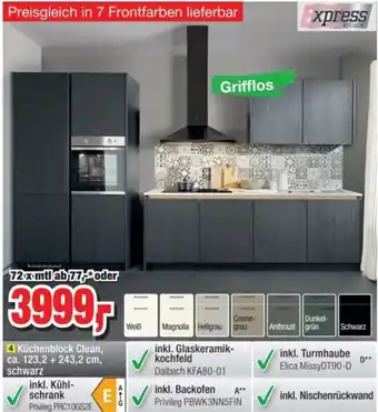 Möbelfundgrube Express Küchenblock Clean Angebot