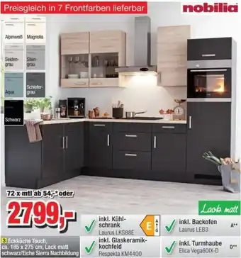 Möbelfundgrube Nobilia Eckküche Touch Angebot