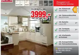 Möbelfundgrube Nobilia Küche in U-Form Laser Angebot