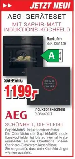 Möbelfundgrube AEG Backofen oder Induktionskochfeld Angebot
