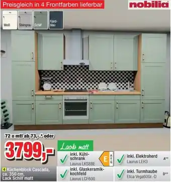 Möbelfundgrube Nobilia Küchenblock Cascada Angebot