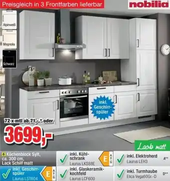 Möbelfundgrube Nobilia Küchenblock Sylt Angebot