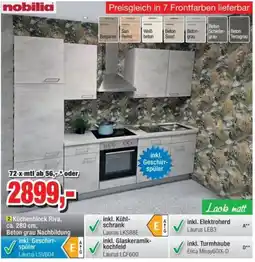 Möbelfundgrube Nobilia Küchenblock Riva Angebot