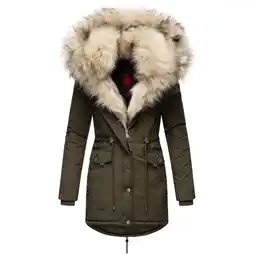 Netto Marken-Discount NAVAHOO Damen Wintermantel Dicker Winterparka mit 2 Kunstpelz-Kapuzen Sweety Angebot