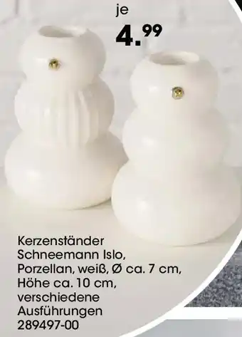 Möbel Martin Kerzenständer Schneemann Islo Angebot