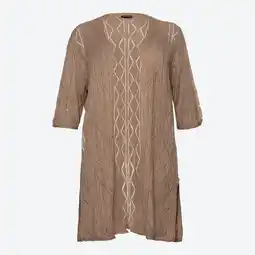 NKD Damen-Strickjacke mit Ajourmuster, große Größen Angebot