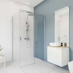 toom Baumarkt Breuer Duschrückwand 'Quick72' Marmoroptik weiß 150 x 255 cm Angebot