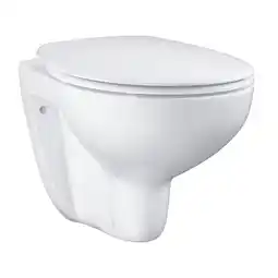 toom Baumarkt Grohe Wand-WC spülrandlos 'Bau Ceramic' inklusive WC-Sitz weiß Angebot
