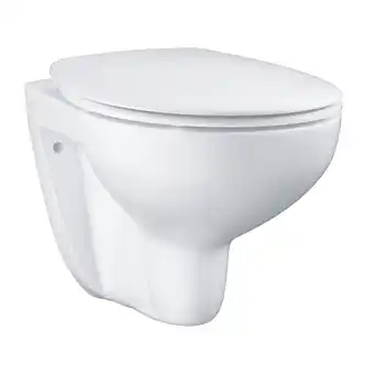 toom Baumarkt Grohe Wand-WC spülrandlos 'Bau Ceramic' inklusive WC-Sitz weiß Angebot