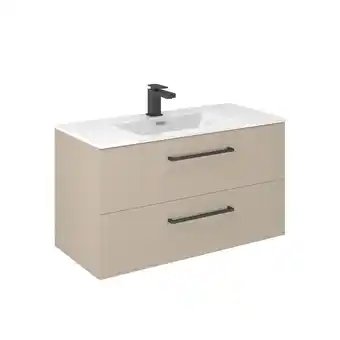 toom Baumarkt Astor Waschbecken mit Unterschrank 'Giardini' kaschmirfarben 102 x 56,4 x 46,5 cm Angebot