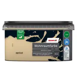 toom Baumarkt toom Wohnraumfarbe apricotfarben matt 1 l Angebot