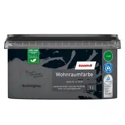 toom Baumarkt toom Wohnraumfarbe dunkelgrau matt 1 l Angebot