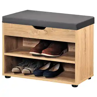 toom Baumarkt Kesper Schuhschrank braun 60 x 47 x 30 cm mit Sitzkissen Angebot