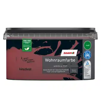 toom Baumarkt toom Wohnraumfarbe kirschrot matt 1 l Angebot