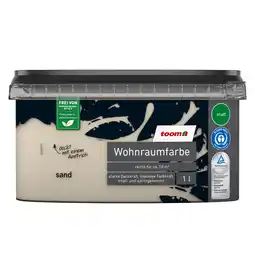 toom Baumarkt toom Wohnraumfarbe sandfarben matt 1 l Angebot