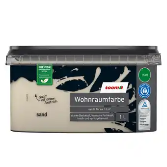 toom Baumarkt toom Wohnraumfarbe sandfarben matt 1 l Angebot