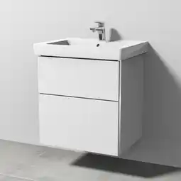 toom Baumarkt SANIPA Waschbeckenunterschrank 'Subway 2.0' weiß 55 x 59,3 x 44,7 cm Angebot