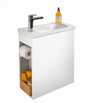 toom Baumarkt Badmobil Unterschrank 'X2.0' weiß 49 x 55 x 25 cm Angebot