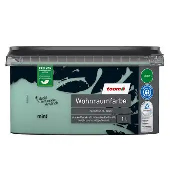 toom Baumarkt toom Wohnraumfarbe minzgrün matt 1 l Angebot