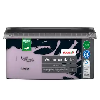 toom Baumarkt toom Wohnraumfarbe fliederfarben matt 1 l Angebot