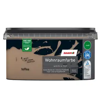 toom Baumarkt toom Wohnraumfarbe 'Toffee' braun matt 1 l Angebot