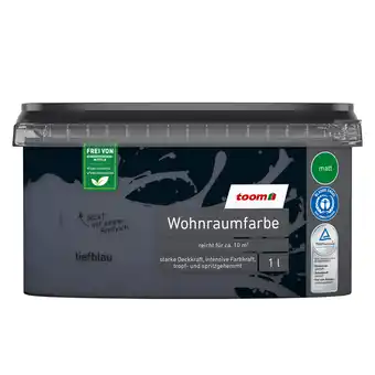 toom Baumarkt toom Wohnraumfarbe tiefblau matt 1 l Angebot